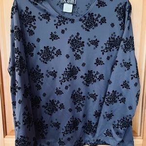 Eve Adam’s career top velvet floral Large